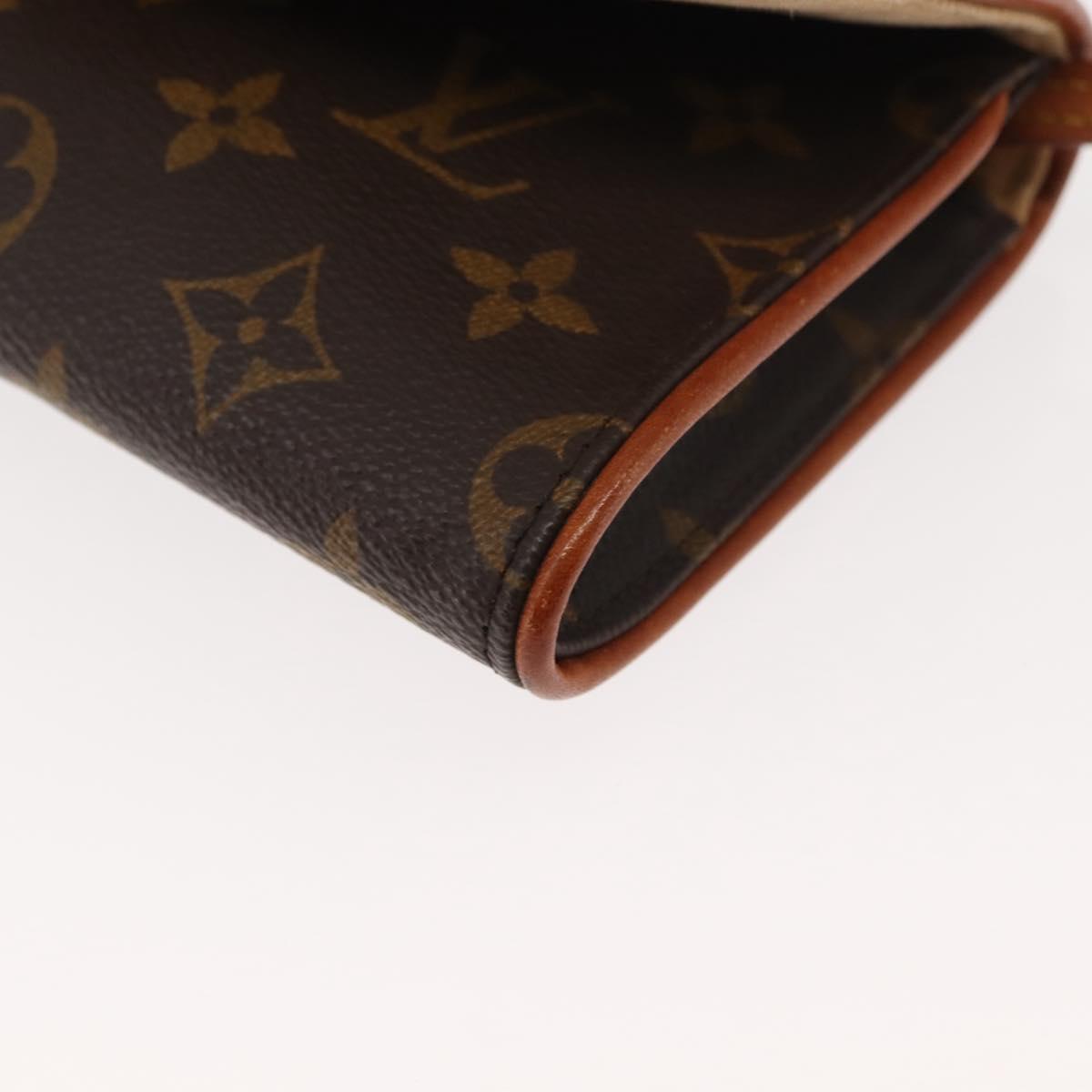 LOUIS VUITTON Monogram Pochette Twin GM Shoulder Bag M51852 LV Auth 146850