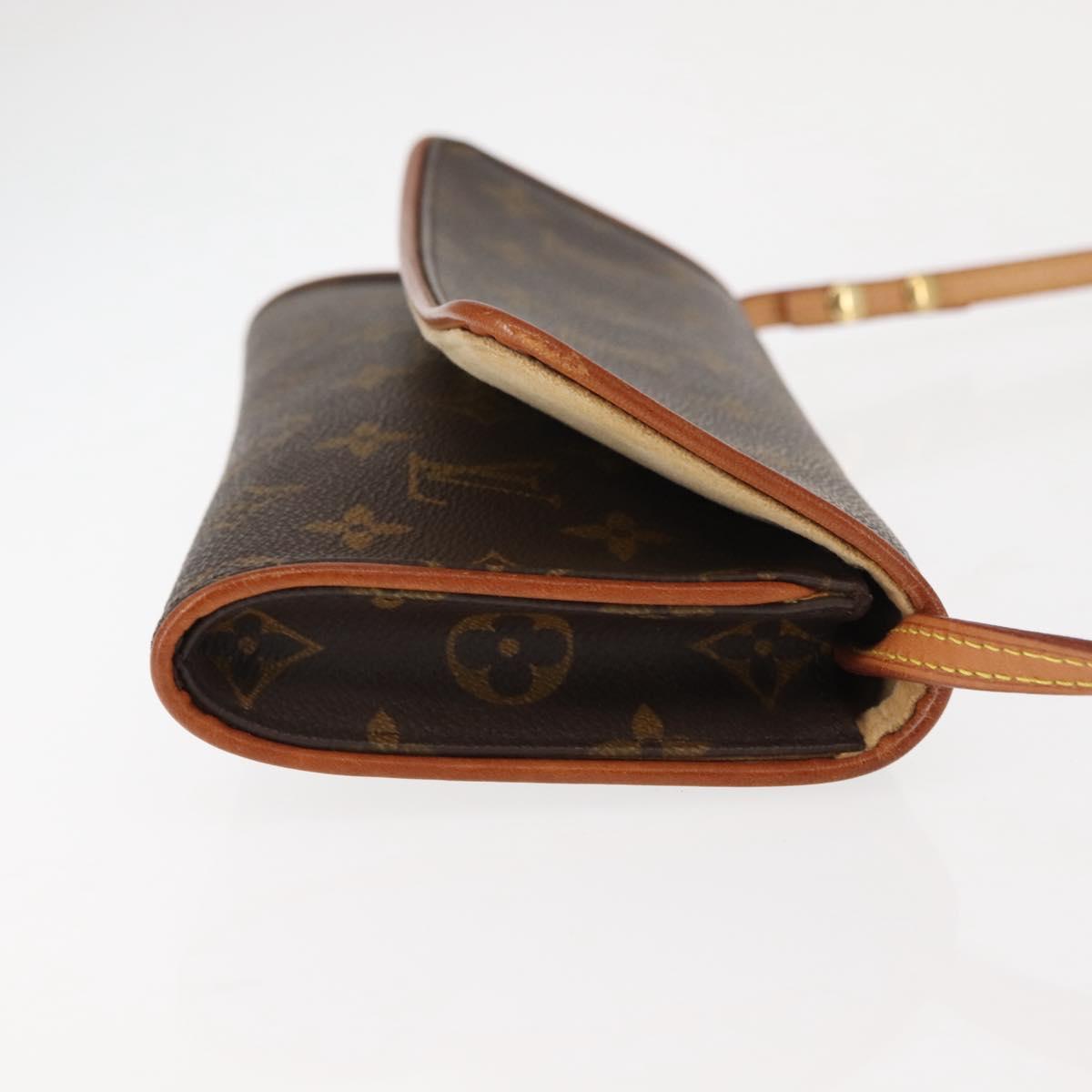 LOUIS VUITTON Monogram Pochette Twin GM Shoulder Bag M51852 LV Auth 146850