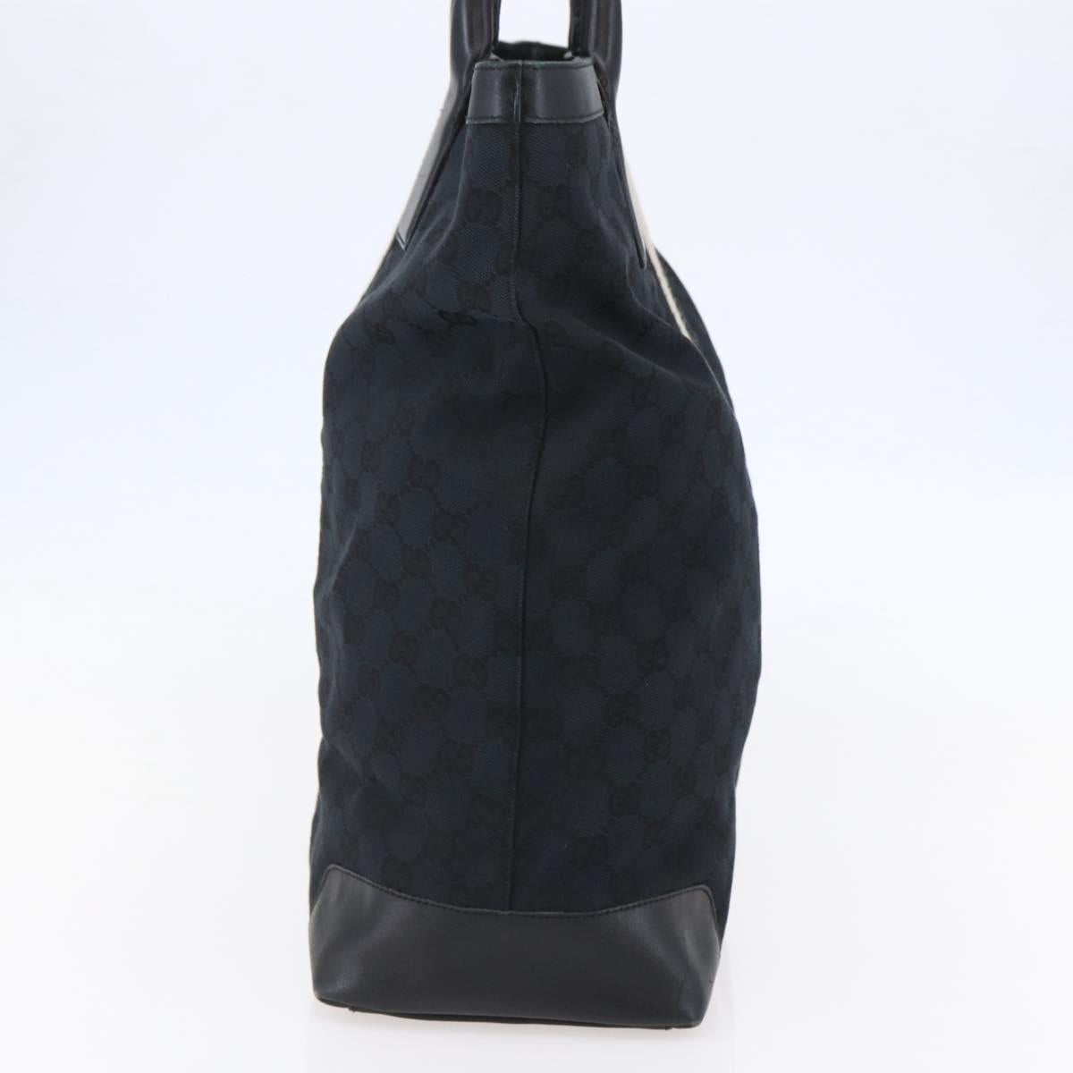 GUCCI GG Canvas Sherry Line Hand Bag Black 002 1093 Auth 146866