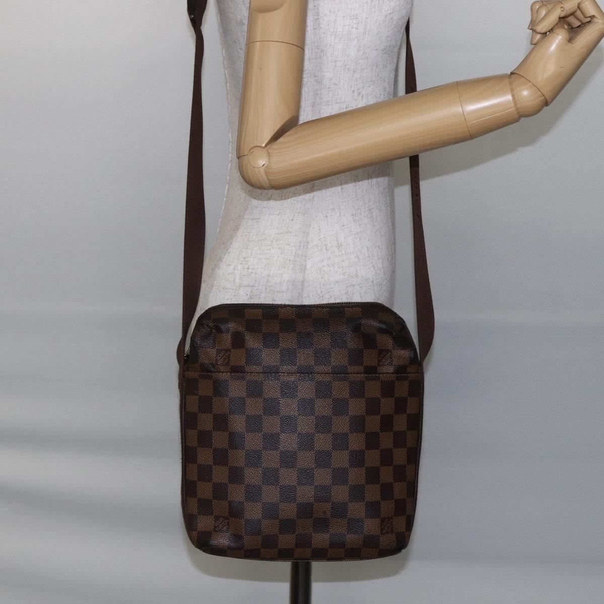 LOUIS VUITTON Damier Ebene Trotteur Beaubourg Shoulder Bag N41135 LV Auth 146870
