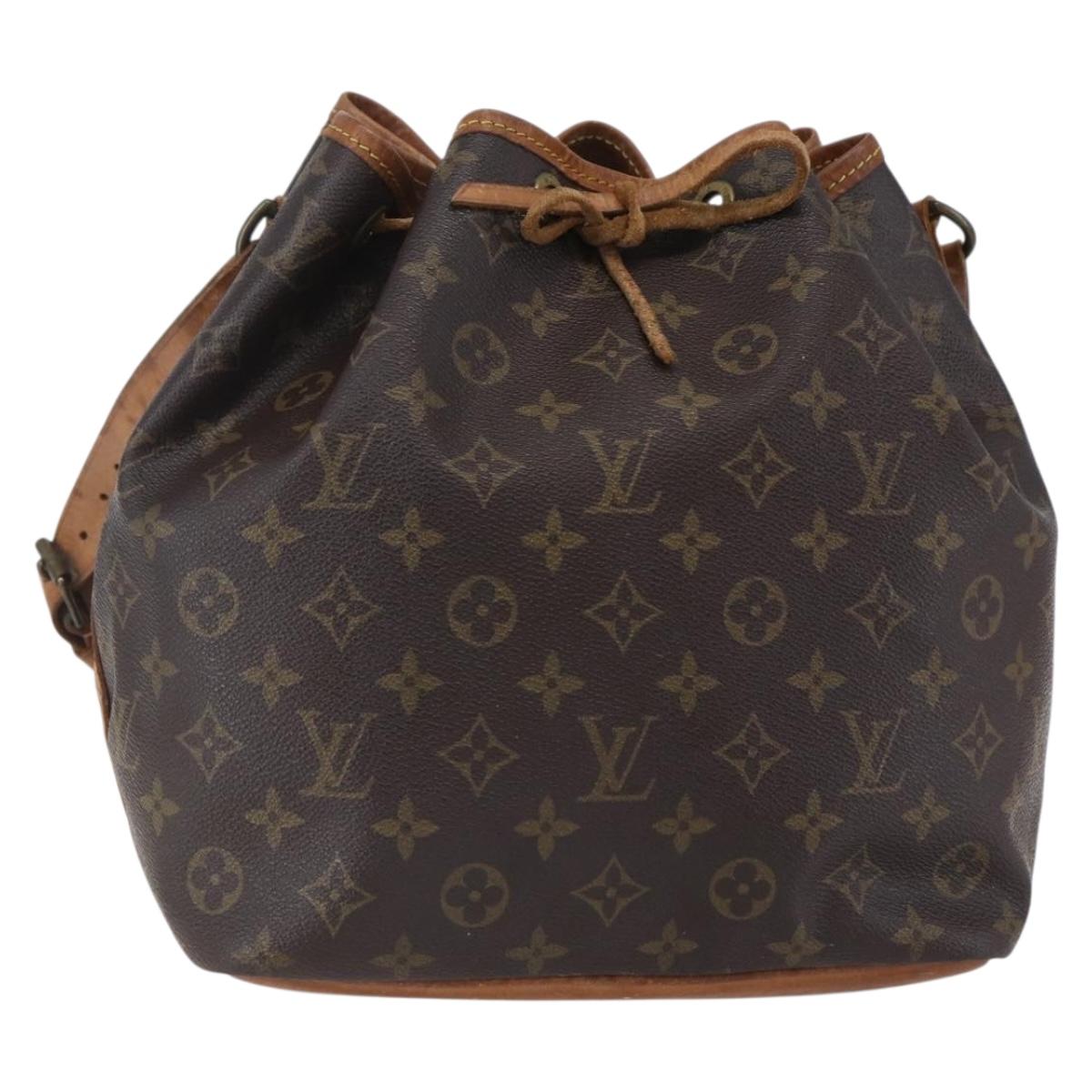 LOUIS VUITTON Monogram Petit Noe Shoulder Bag M42226 LV Auth 146890