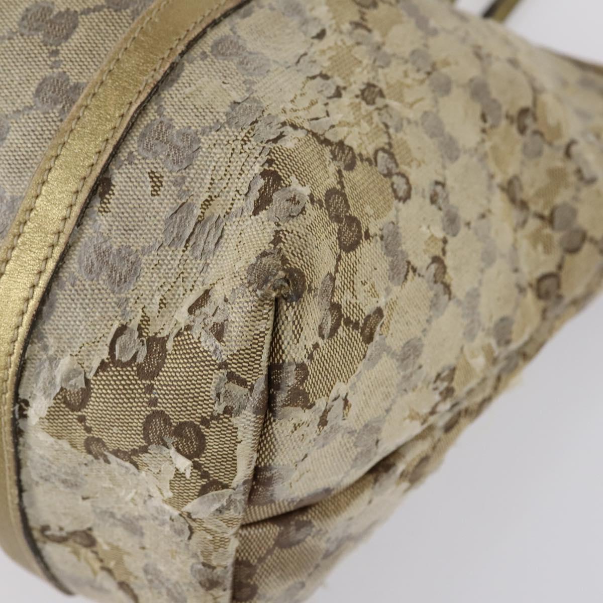 GUCCI GG Canvas Shoulder Bag 2 Set Red Gold Auth 146898