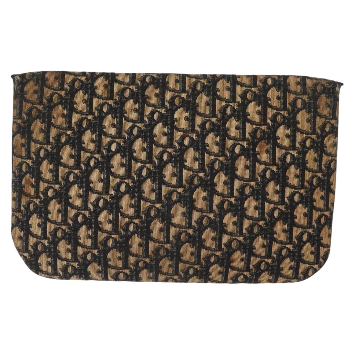 Christian Dior Celine Macadam Canvas Bag PVC Leather 2 Set Brown Navy Auth 146900