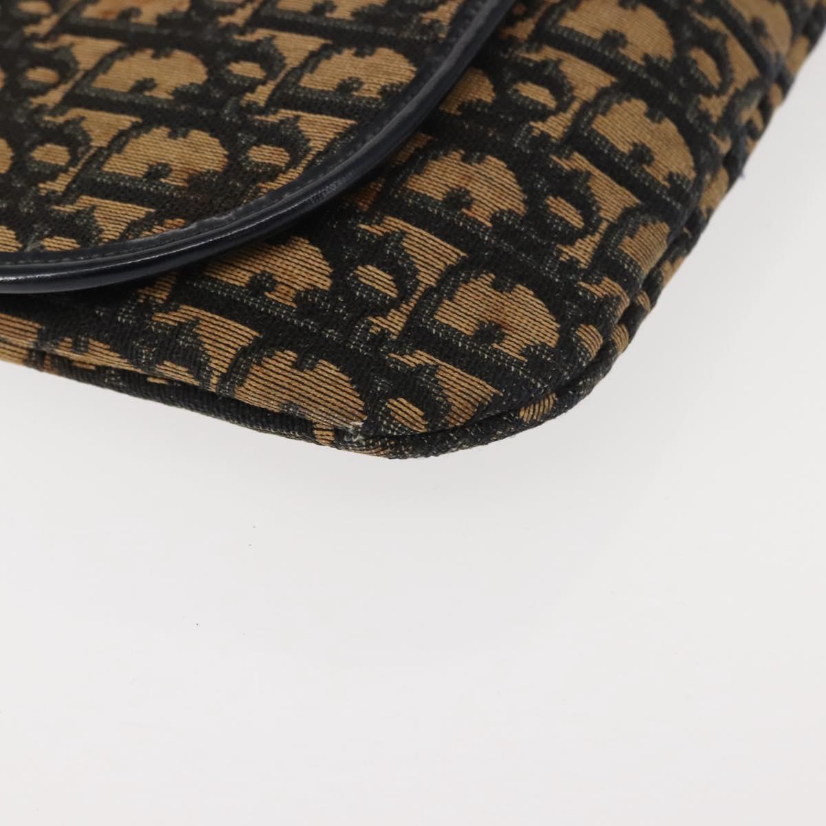 Christian Dior Celine Macadam Canvas Bag PVC Leather 2 Set Brown Navy Auth 146900