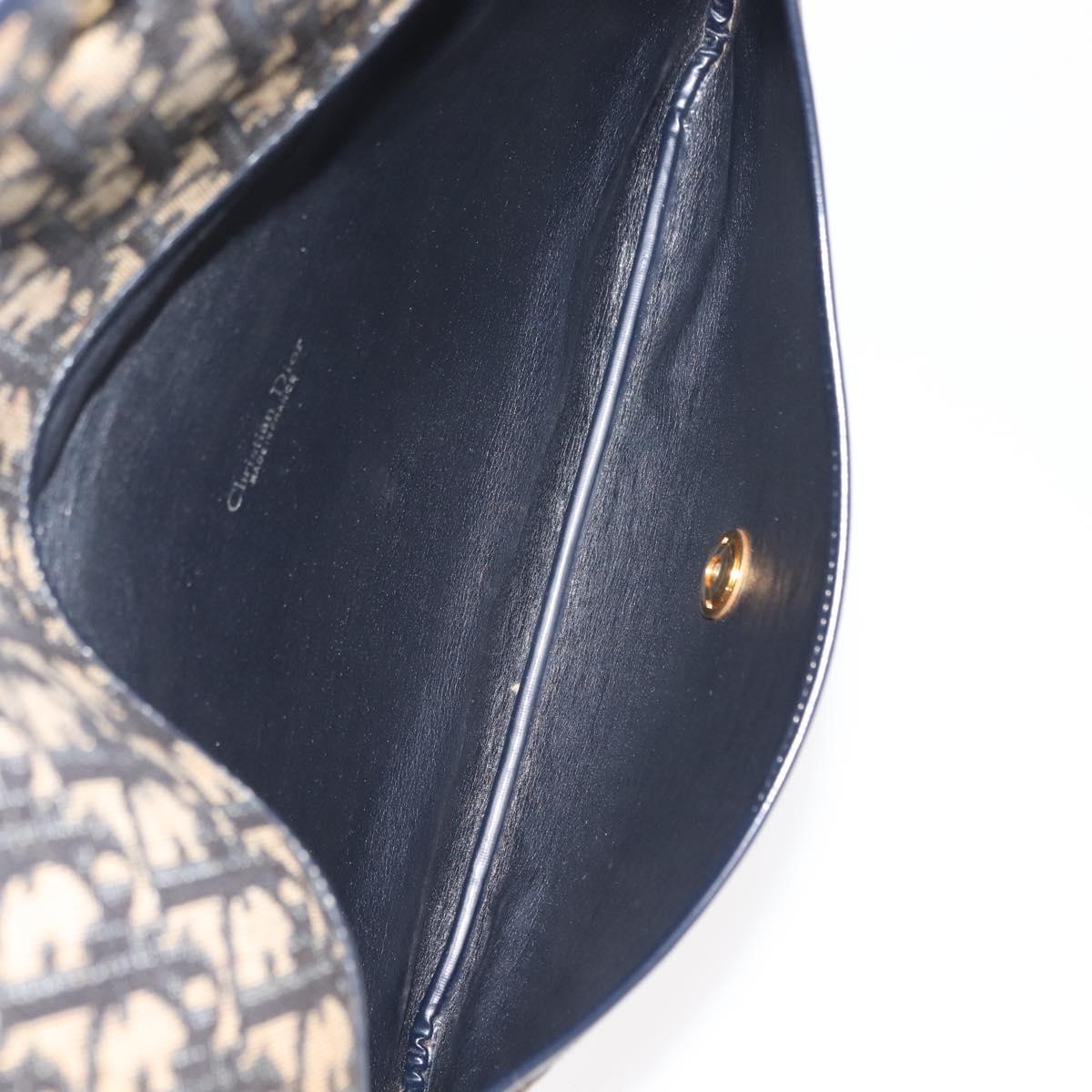 Christian Dior Celine Macadam Canvas Bag PVC Leather 2 Set Brown Navy Auth 146900