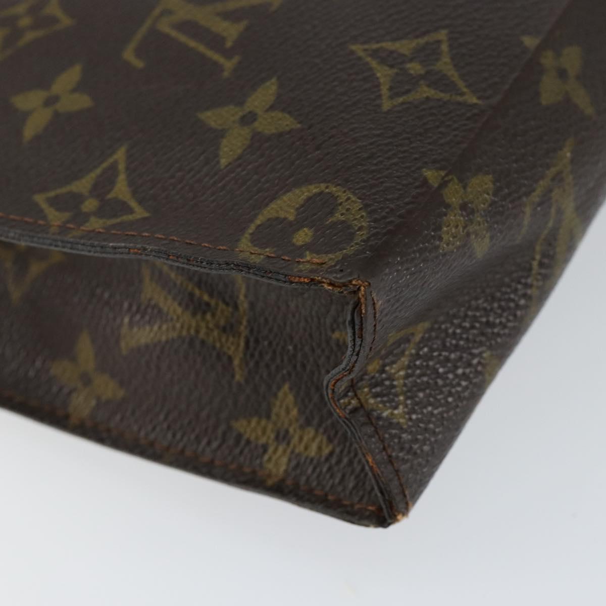 LOUIS VUITTON Monogram Poche Toilette 26 Pouch M47542 LV Auth 146902