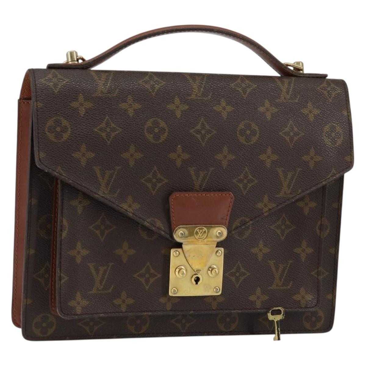 LOUIS VUITTON Monogram Monceau 28 Hand Bag M51185 LV Auth 146903