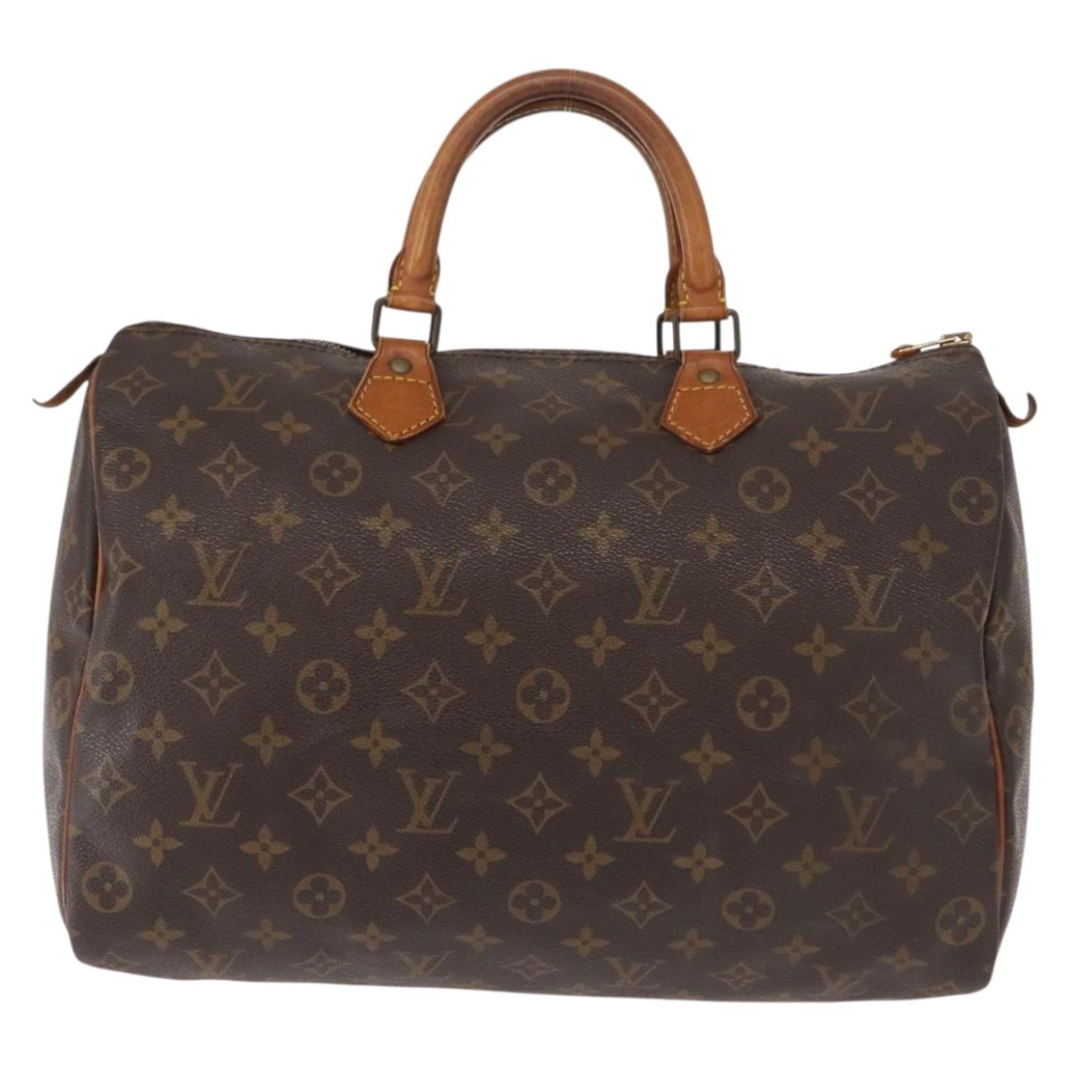 LOUIS VUITTON Monogram Speedy 35 Hand Bag M41524 LV Auth 146906