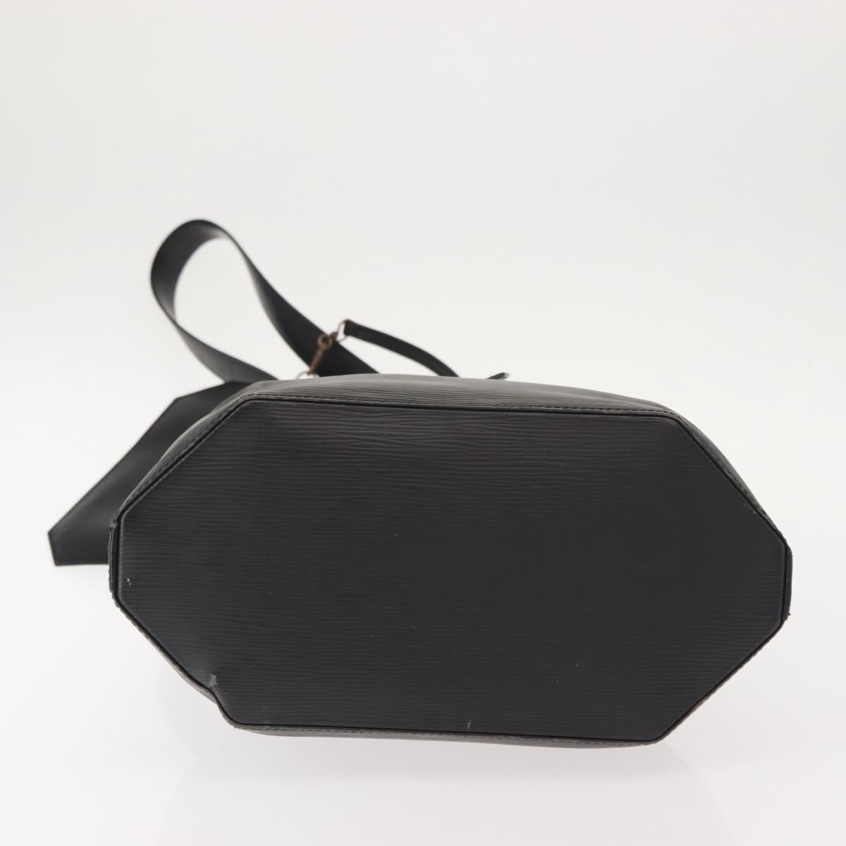 LOUIS VUITTON Epi Sac Depaule GM Shoulder Bag Black M80155 LV Auth 146910