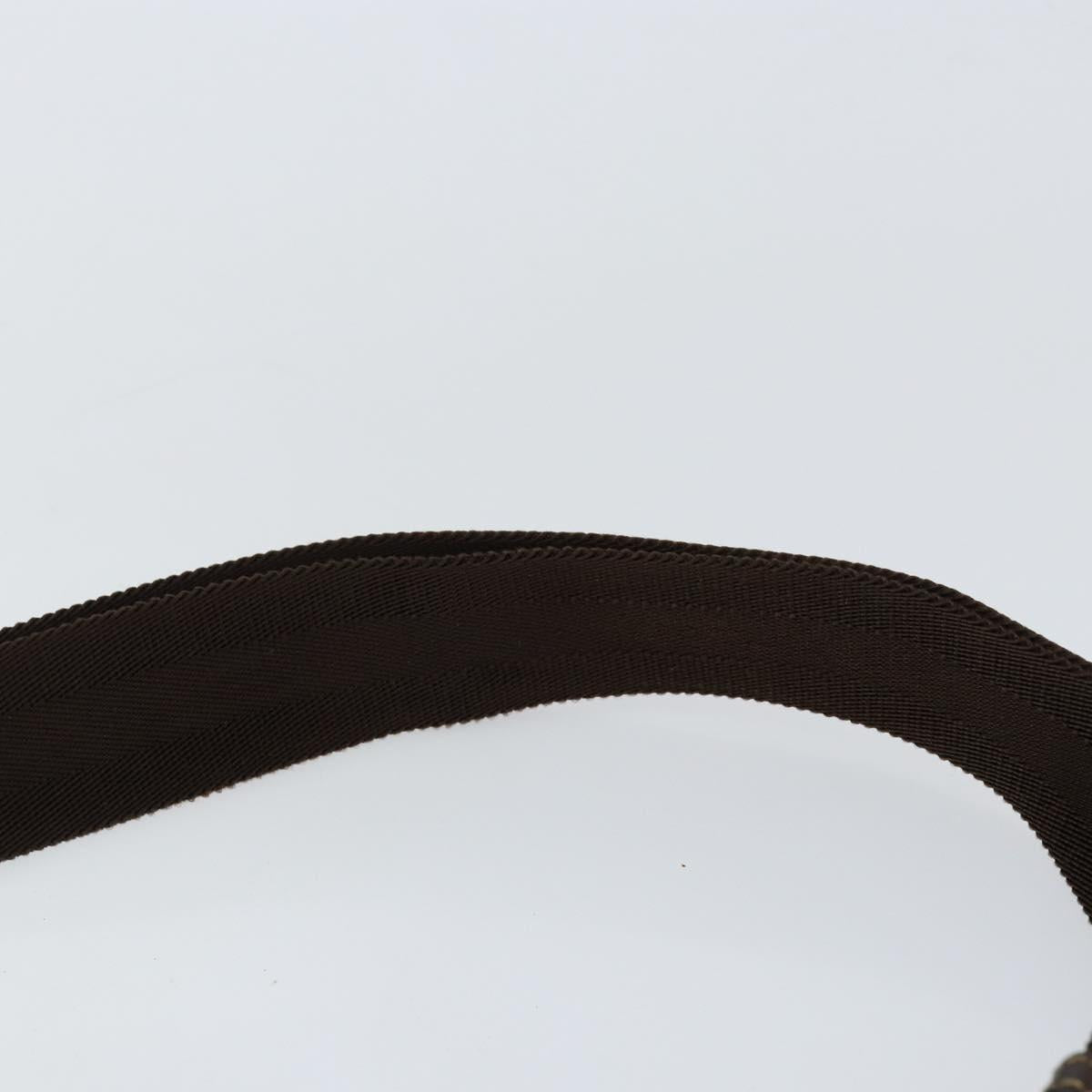 GUCCI GG Supreme Shoulder Bag PVC Brown Gold 201448 Auth 146911