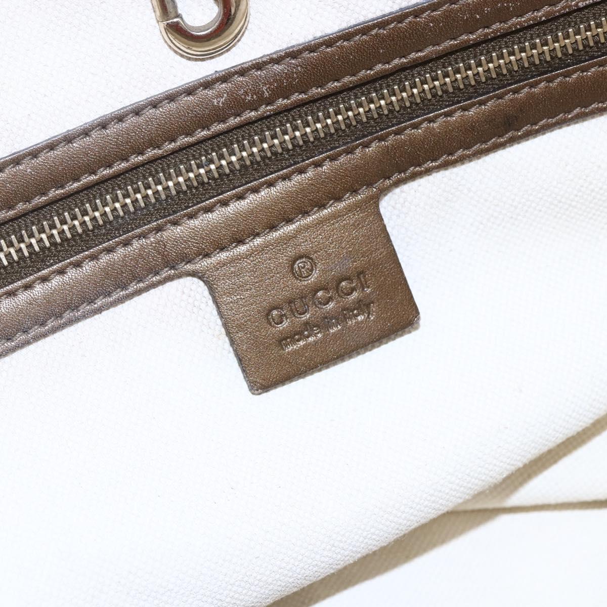 GUCCI GG Canvas Heart Bit Tote Bag Beige Gold 269956 Auth 146912