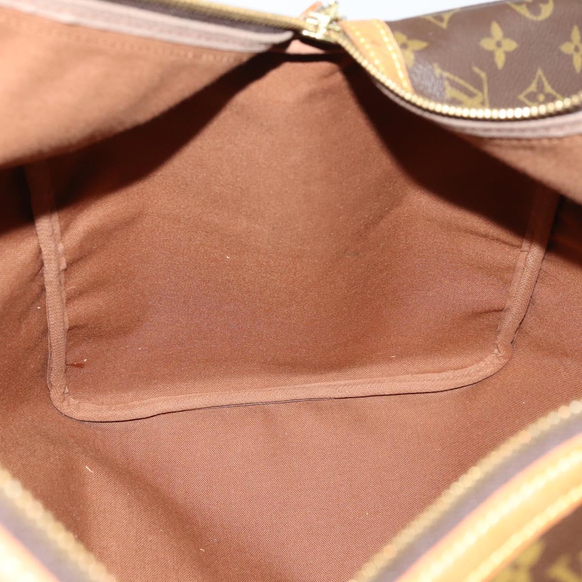 LOUIS VUITTON Monogram Sac Souple 55 Boston Bag M41622 LV Auth 146922