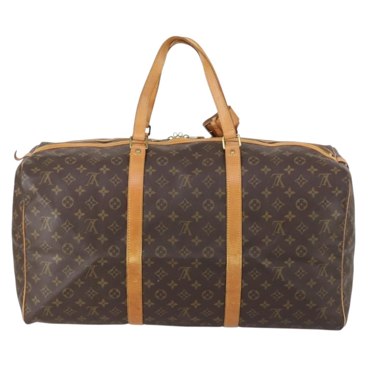 LOUIS VUITTON Monogram Sac Souple 55 Boston Bag M41622 LV Auth 146922