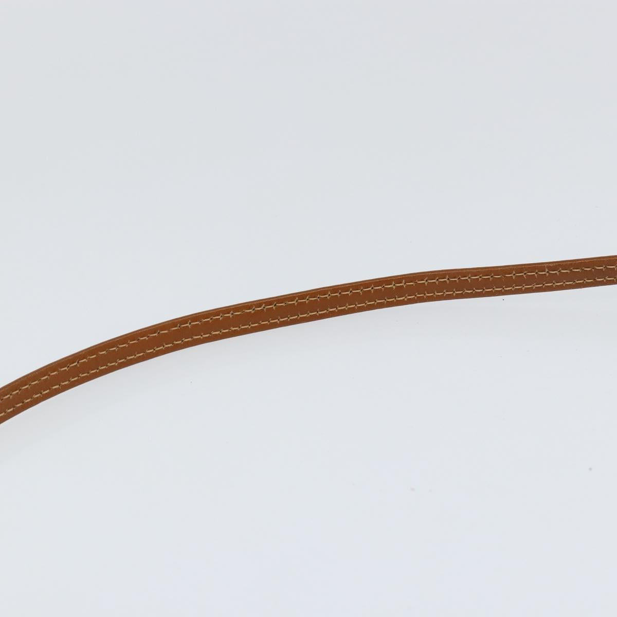 GUCCI Shoulder Bag Leather Brown Gold 007 115 4916 Auth 146929