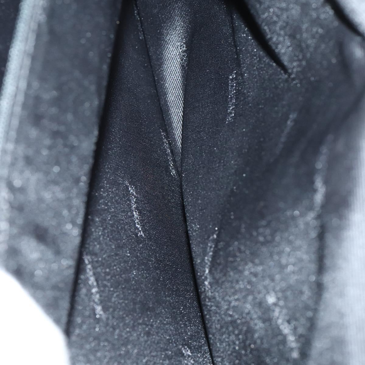 LOEWE Anagram Business Bag Leather 2way Black Silver Auth 146935