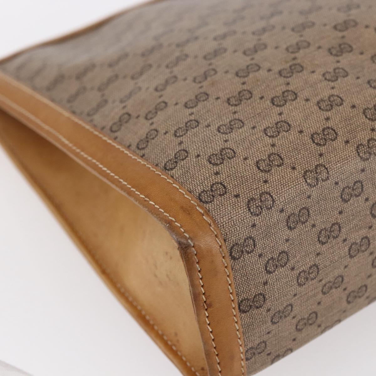 GUCCI Micro GG Supreme Clutch Bag PVC Beige 17 039 1995 Auth 146941