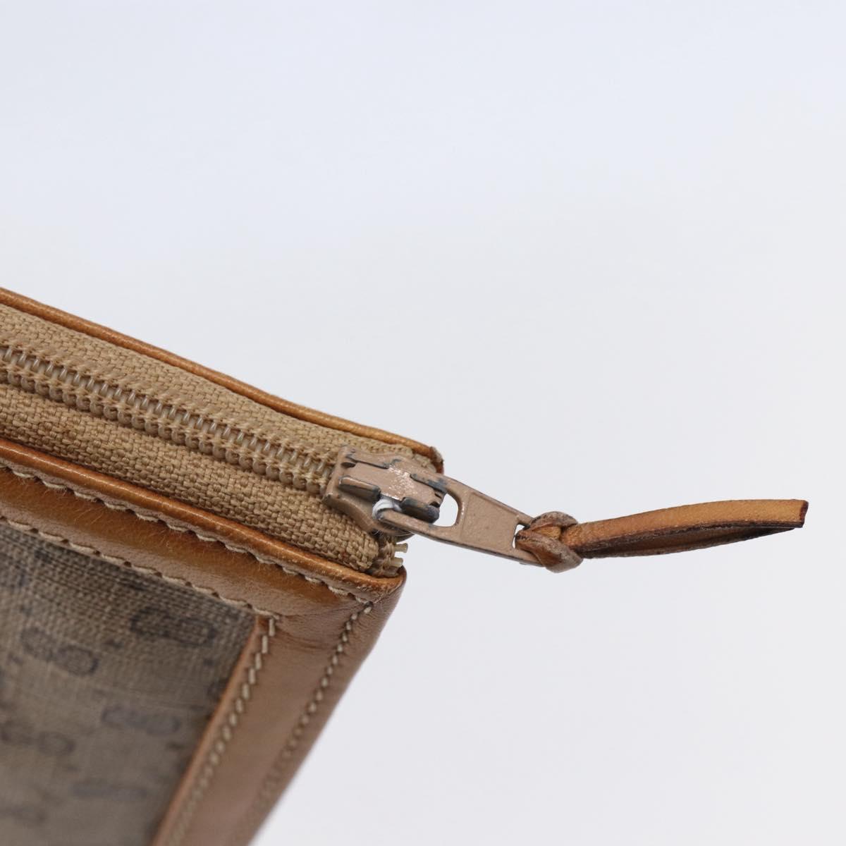 GUCCI Micro GG Supreme Clutch Bag PVC Beige 17 039 1995 Auth 146941