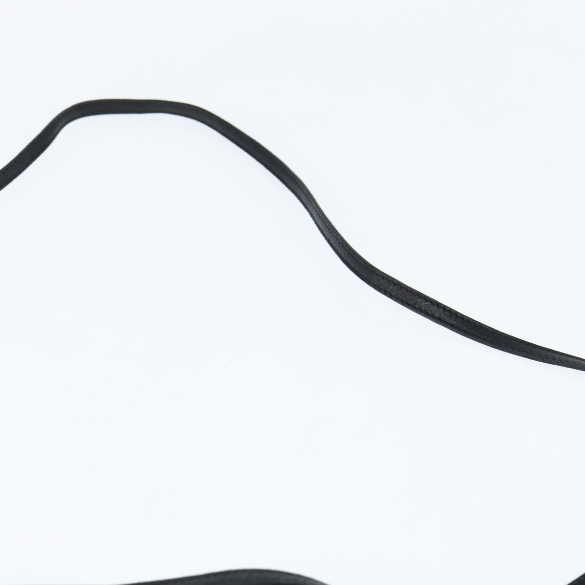 Chloe Lily Shoulder Bag Leather 2way Black Gold Auth 146949