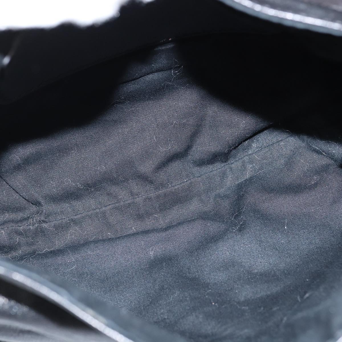 Chloe Lily Shoulder Bag Leather 2way Black Gold Auth 146949