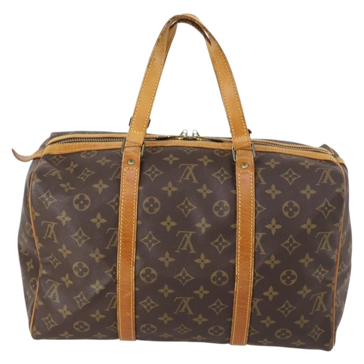 LOUIS VUITTON Monogram Sac Souple 35 Boston Bag M41626 LV Auth 146967