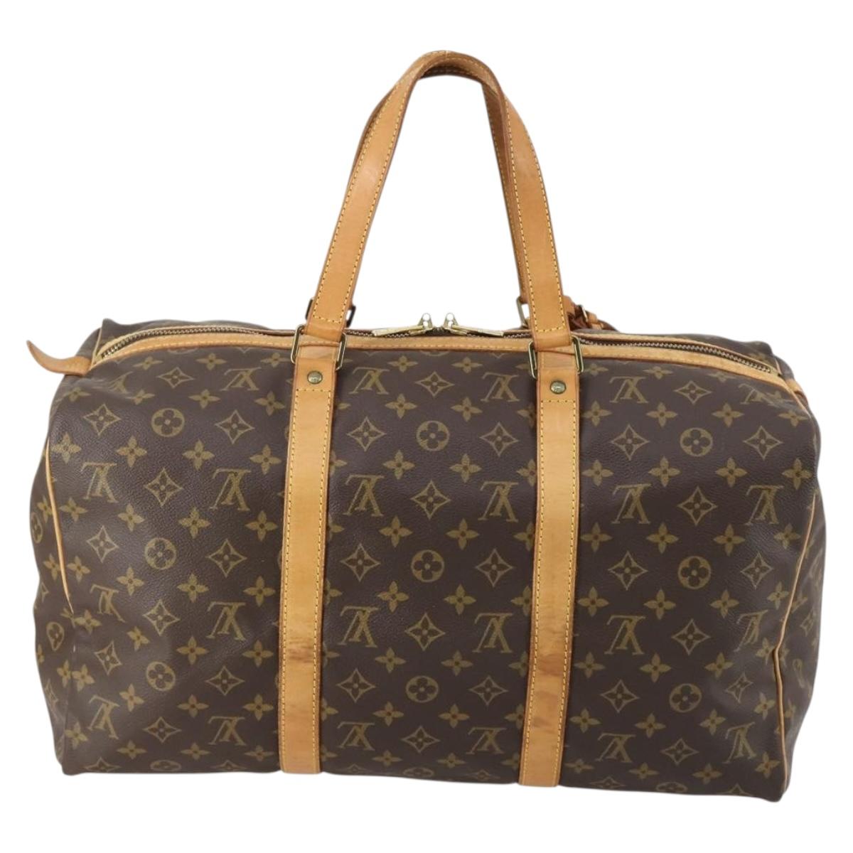 LOUIS VUITTON Monogram Sac Souple 45 Boston Bag M41624 LV Auth 146968