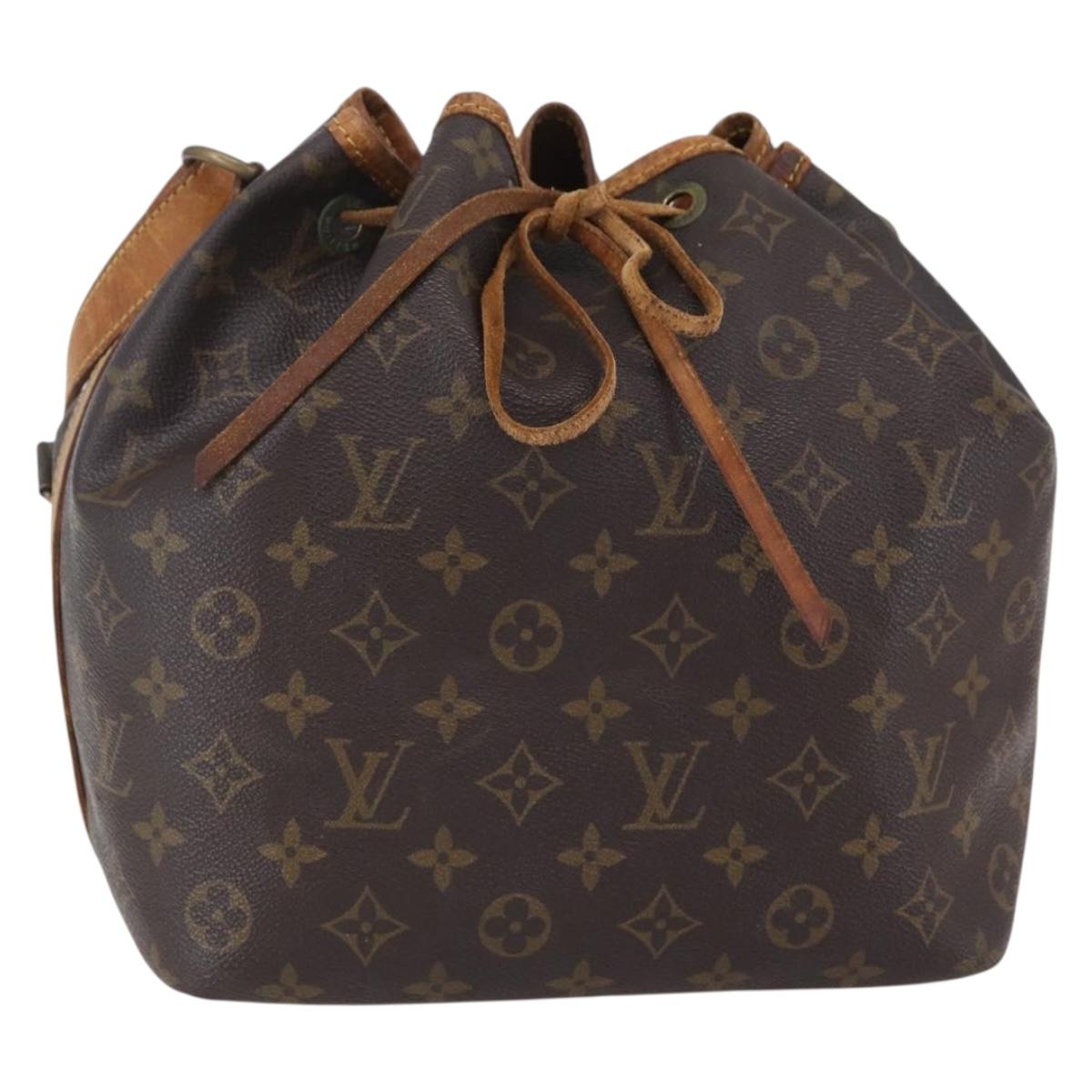 LOUIS VUITTON Monogram Petit Noe Shoulder Bag M42226 LV Auth 146971
