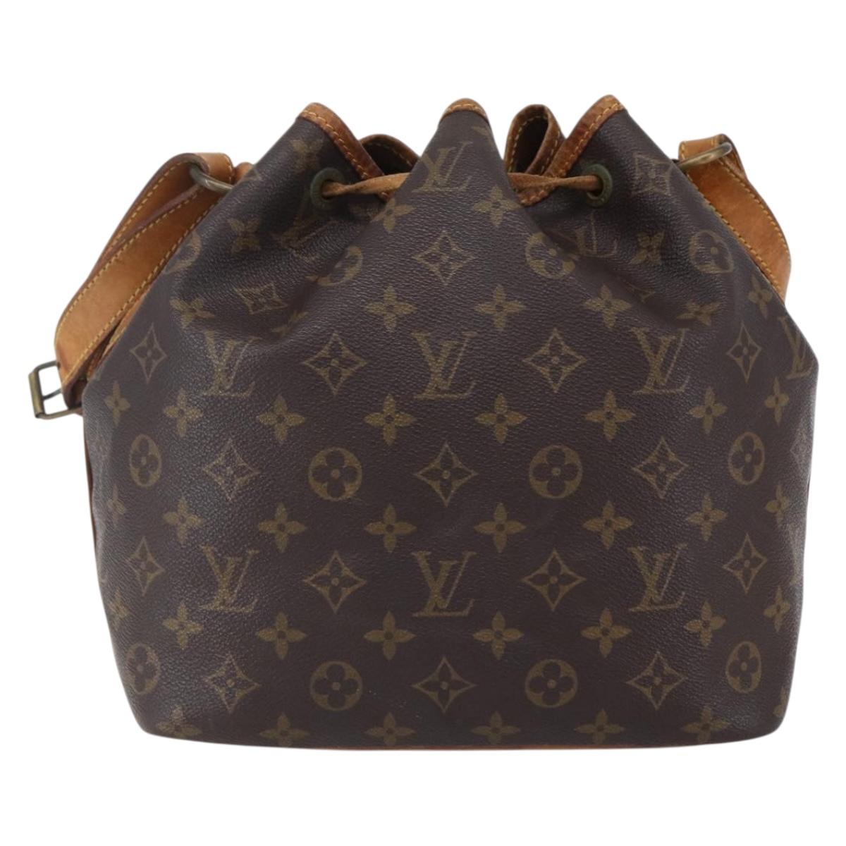 LOUIS VUITTON Monogram Petit Noe Shoulder Bag M42226 LV Auth 146971