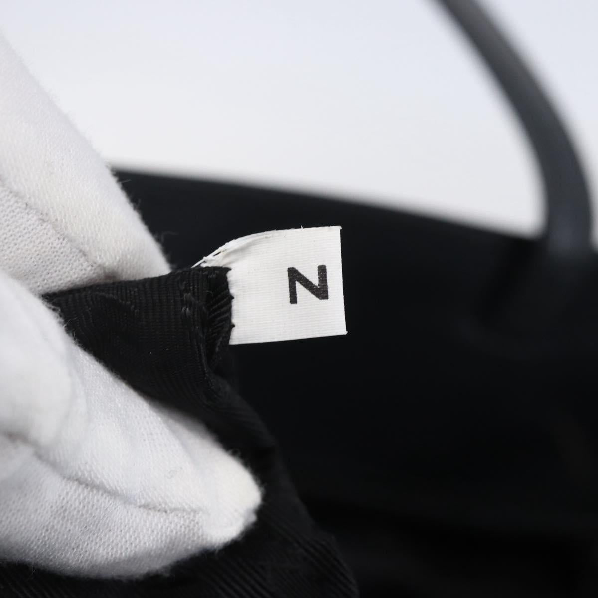 PRADA Tote Bag Enamel Gray Silver Auth 146980