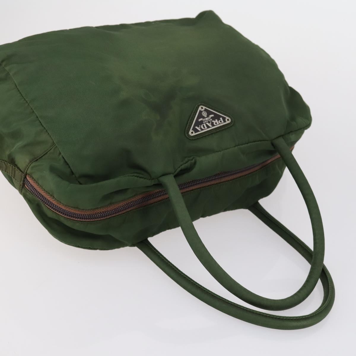 PRADA Tote Bag Nylon 3Set Green Blue Auth 146985