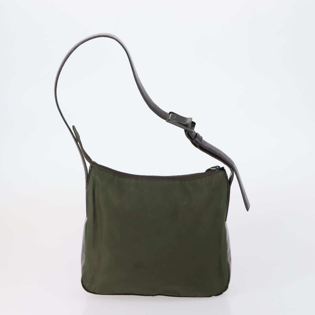 PRADA Tote Bag Nylon 3Set Green Blue Auth 146985