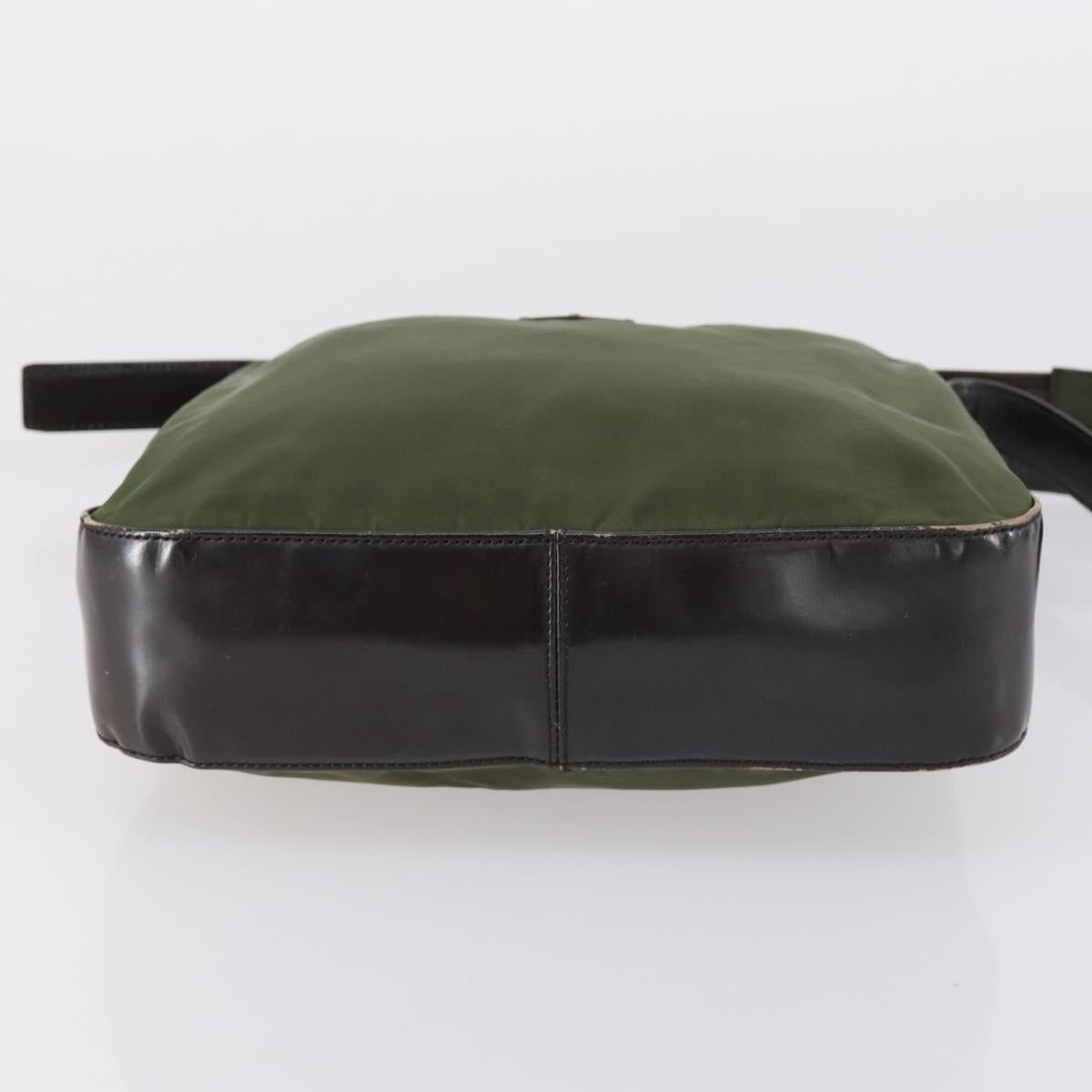 PRADA Tote Bag Nylon 3Set Green Blue Auth 146985