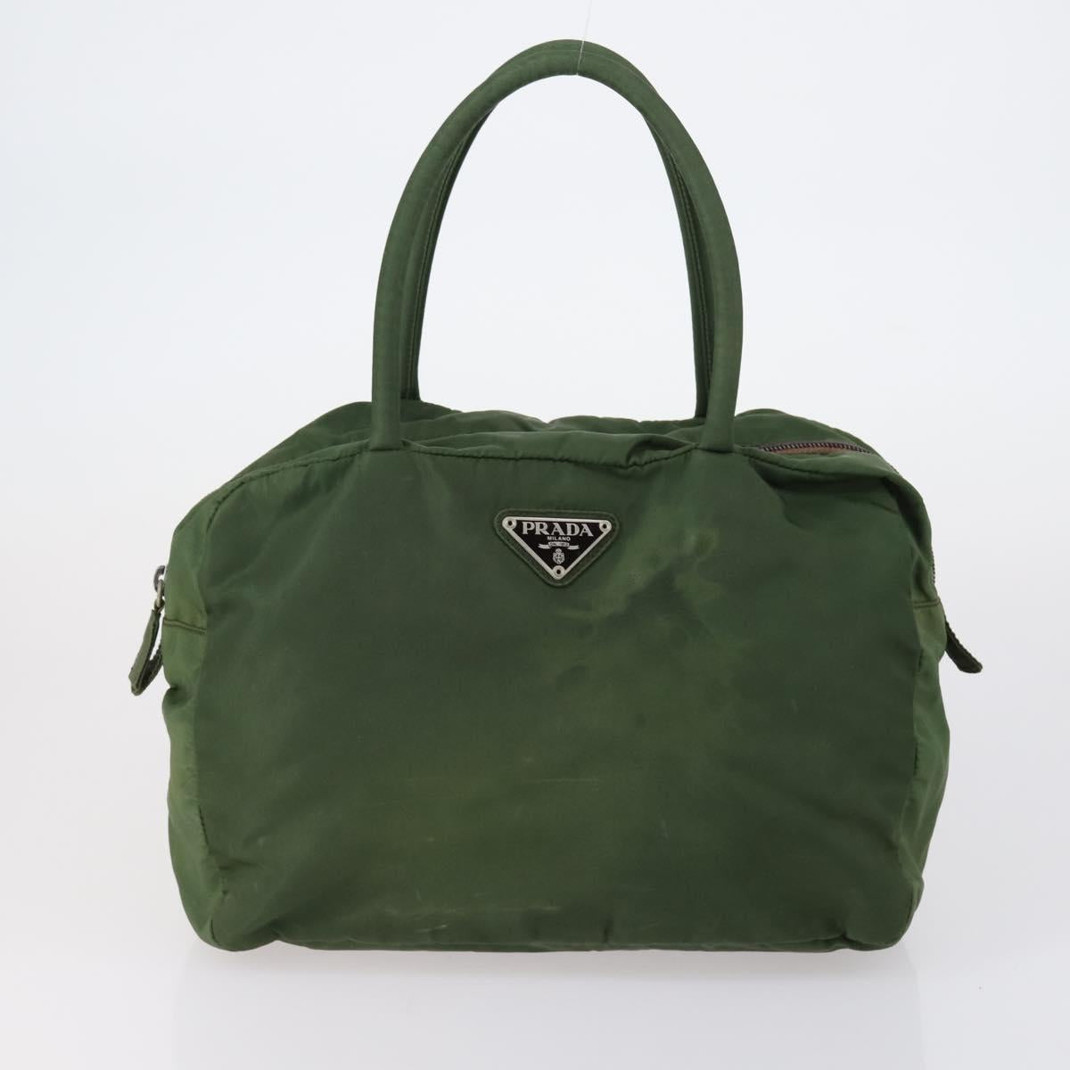 PRADA Tote Bag Nylon 3Set Green Blue Auth 146985