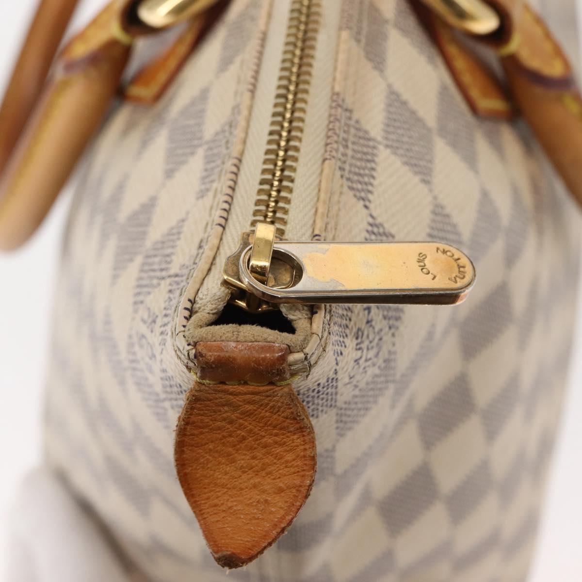 LOUIS VUITTON Damier Azur Saleya PM Tote Bag N51186 LV Auth 146995