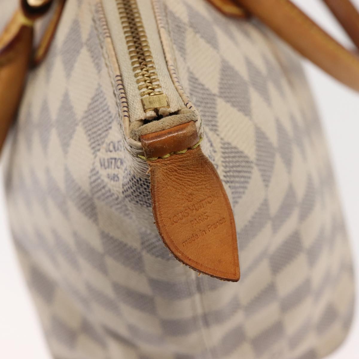 LOUIS VUITTON Damier Azur Saleya PM Tote Bag N51186 LV Auth 146995