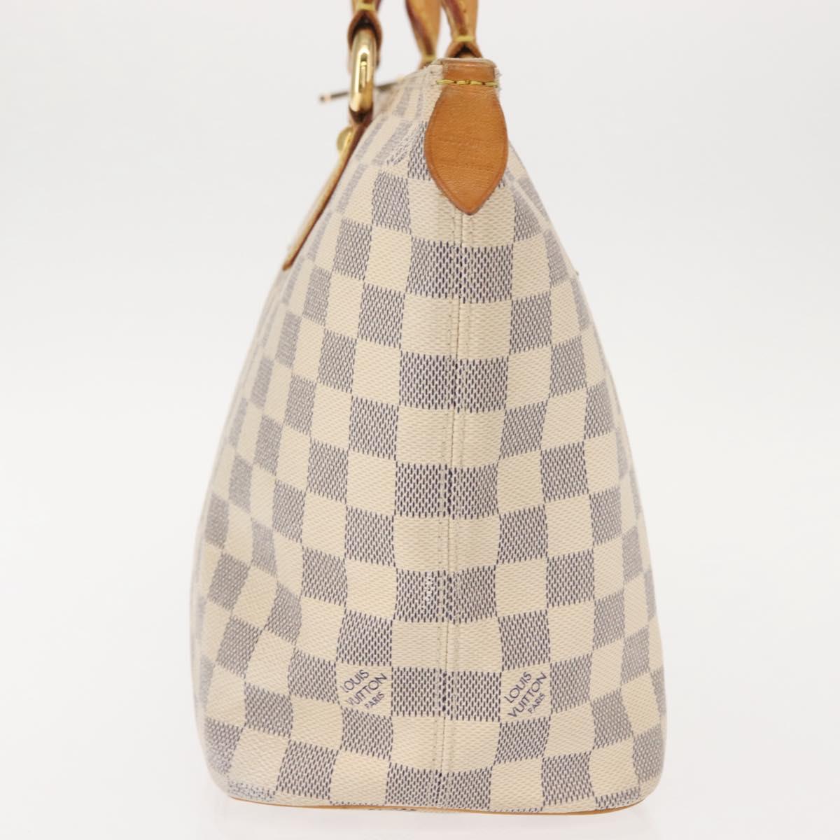 LOUIS VUITTON Damier Azur Saleya PM Tote Bag N51186 LV Auth 146995