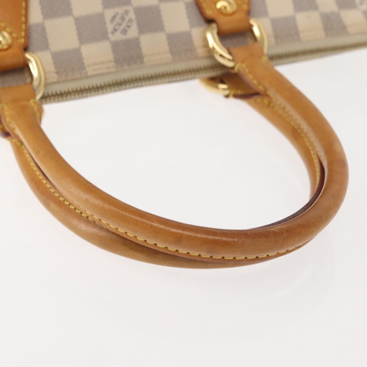 LOUIS VUITTON Damier Azur Saleya PM Tote Bag N51186 LV Auth 146995