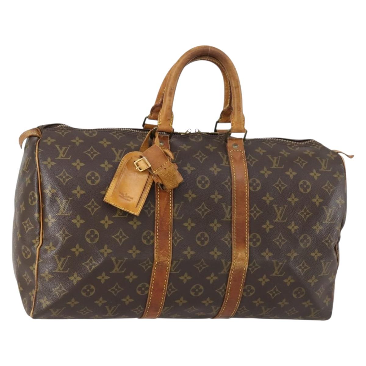 LOUIS VUITTON Monogram Keepall 45 Boston Bag M41428 LV Auth 147006
