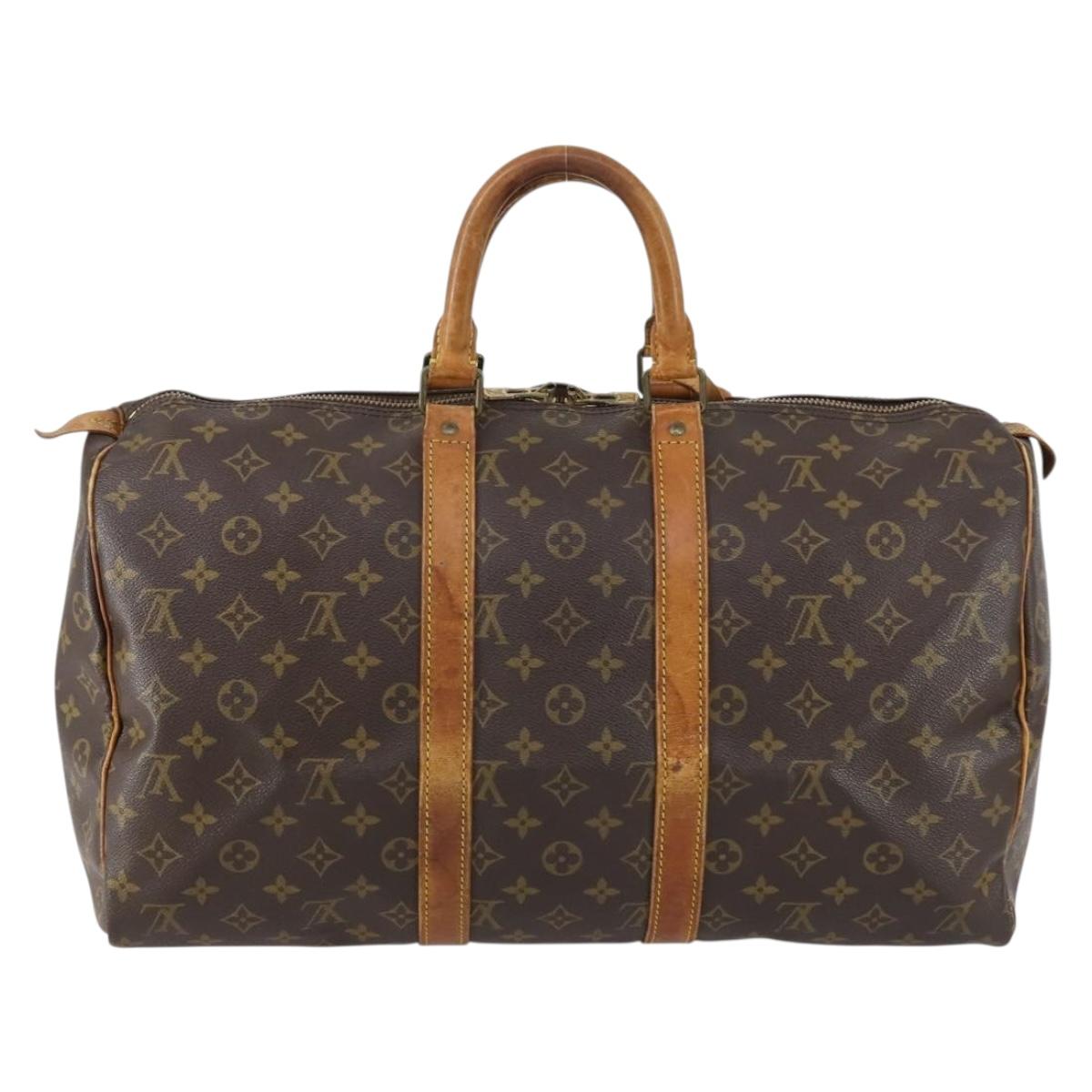 LOUIS VUITTON Monogram Keepall 45 Boston Bag M41428 LV Auth 147006