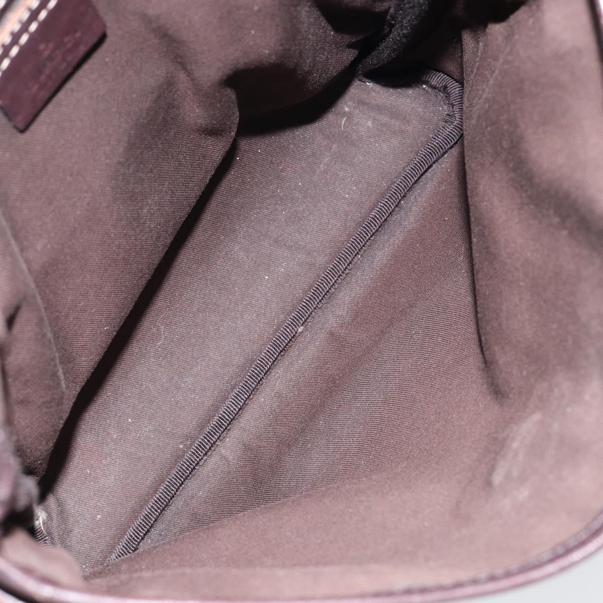 GUCCI GG Supreme Shoulder Bag PVC Beige Gold 223666 Auth 147008