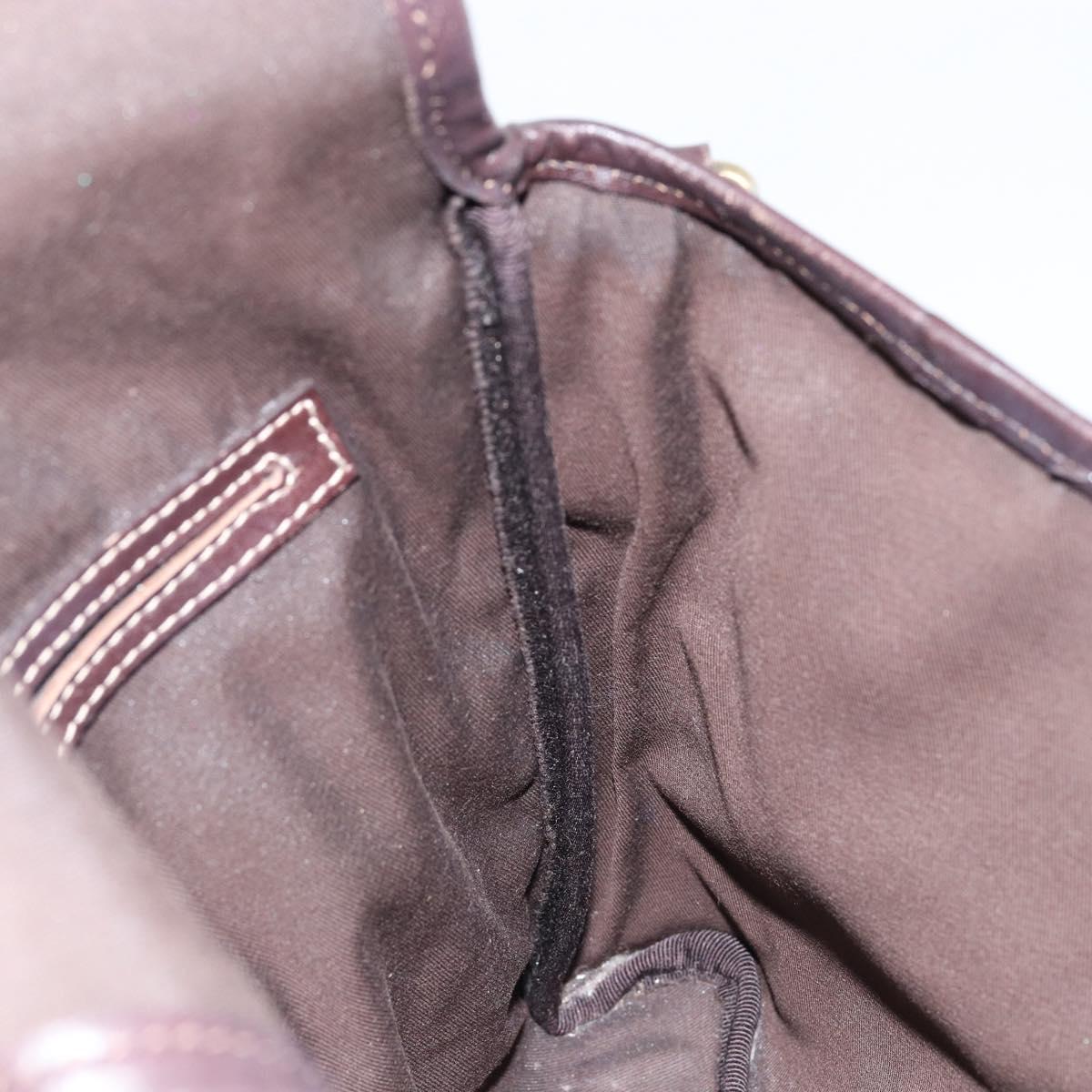 GUCCI GG Supreme Shoulder Bag PVC Beige Gold 223666 Auth 147008