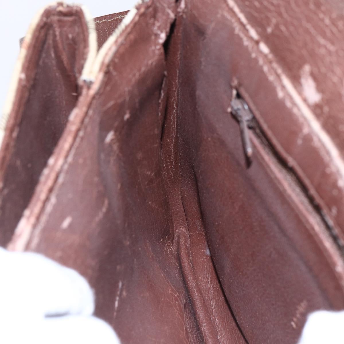 Burberrys Nova Check Shoulder Bag PVC Beige Gold Auth 147010