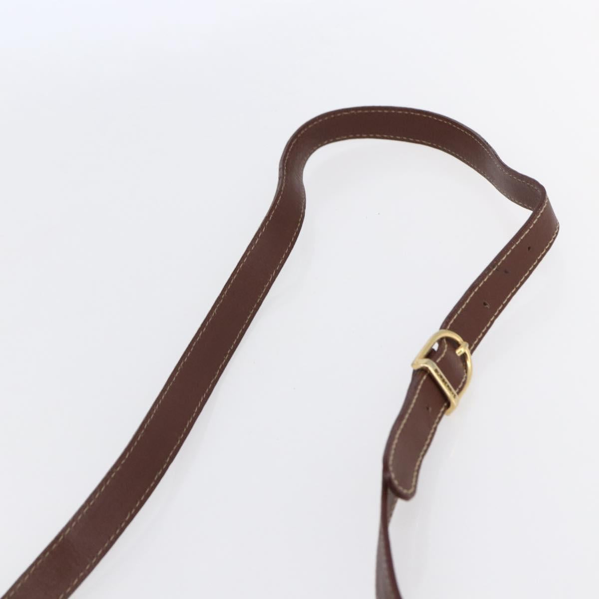 Burberrys Nova Check Shoulder Bag PVC Beige Gold Auth 147010