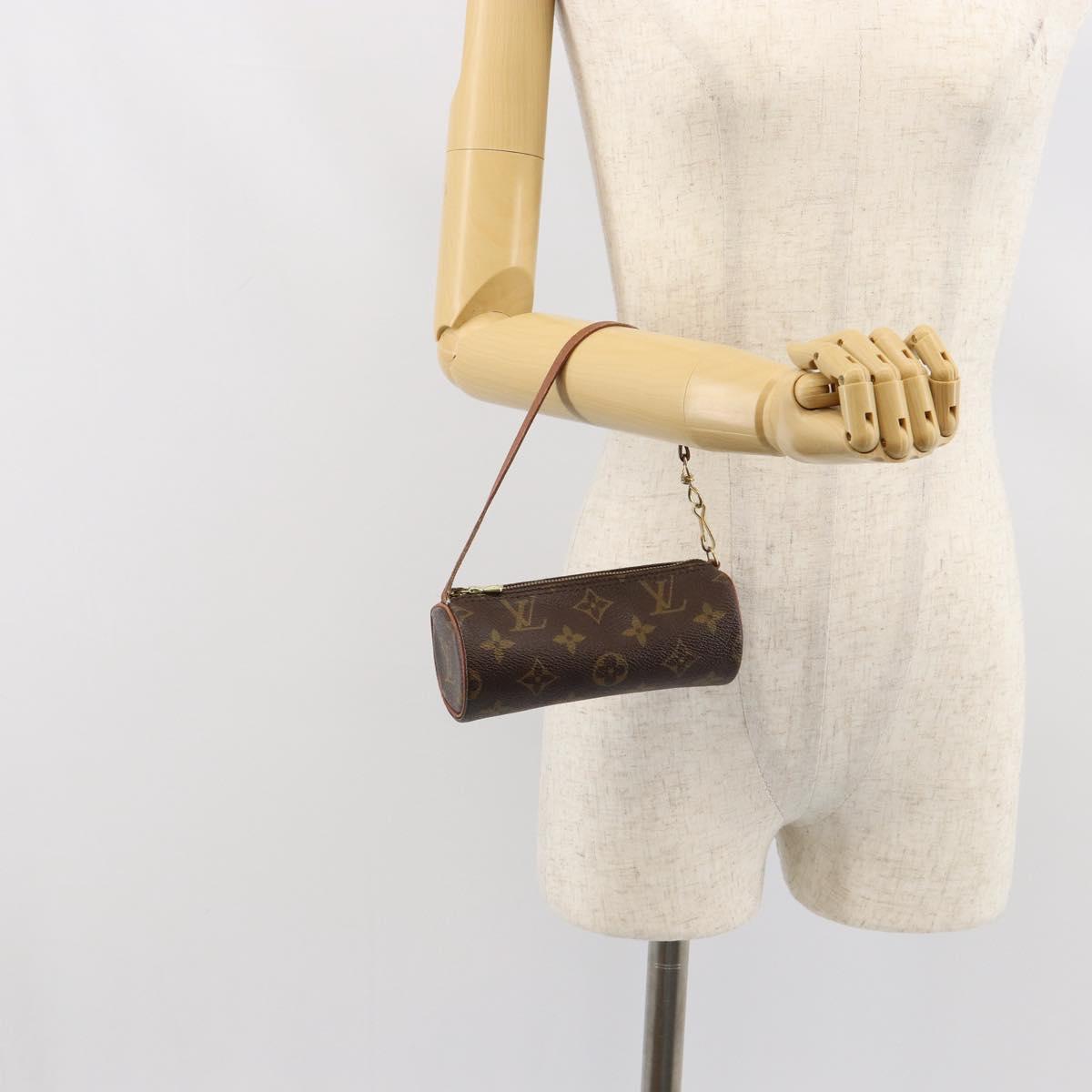 LOUIS VUITTON Monogram Papillon Pouch LV Auth 147019