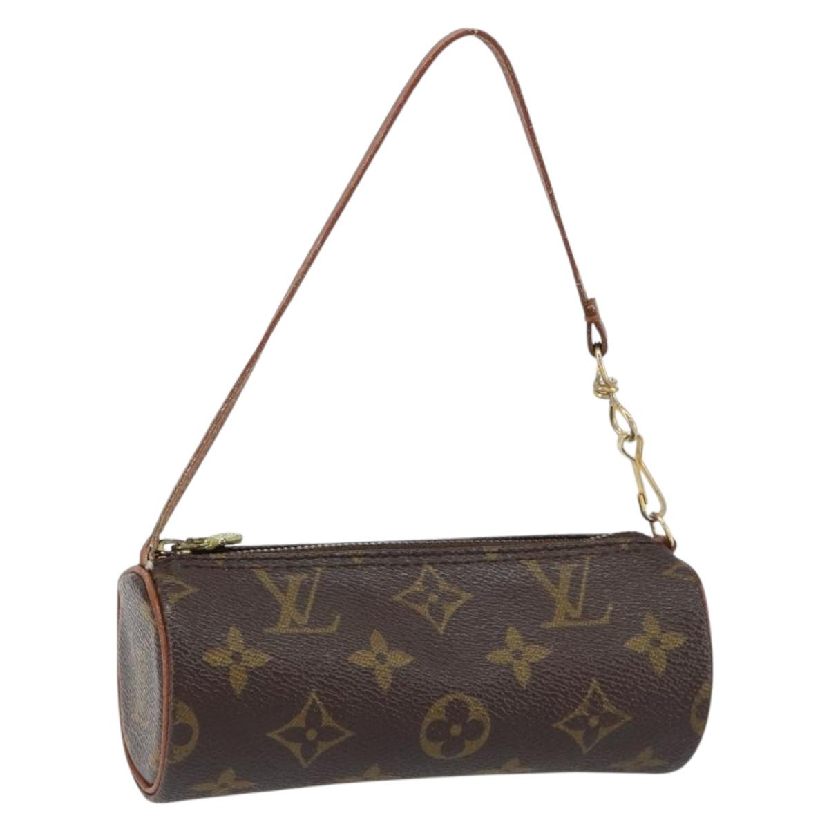 LOUIS VUITTON Monogram Papillon Pouch LV Auth 147019