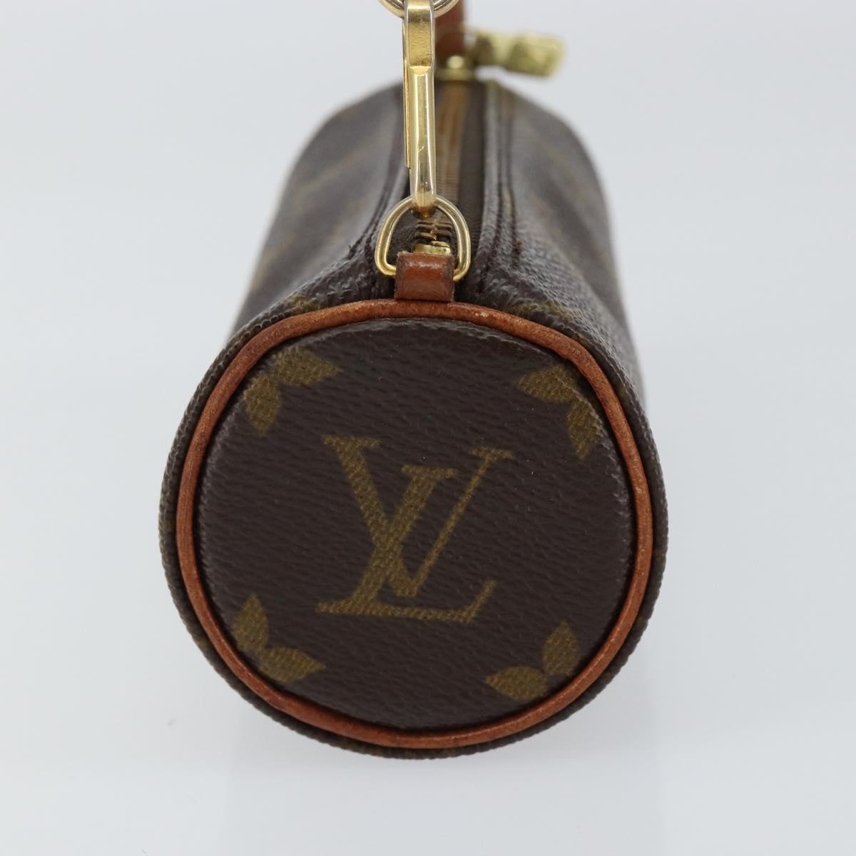 LOUIS VUITTON Monogram Papillon Pouch LV Auth 147019