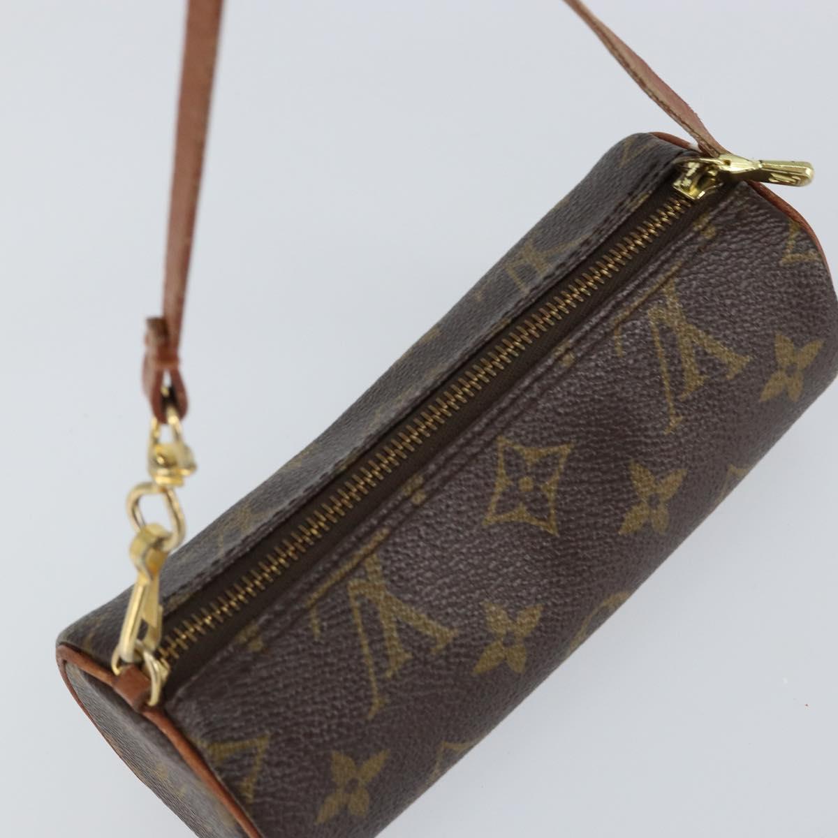 LOUIS VUITTON Monogram Papillon Pouch LV Auth 147019