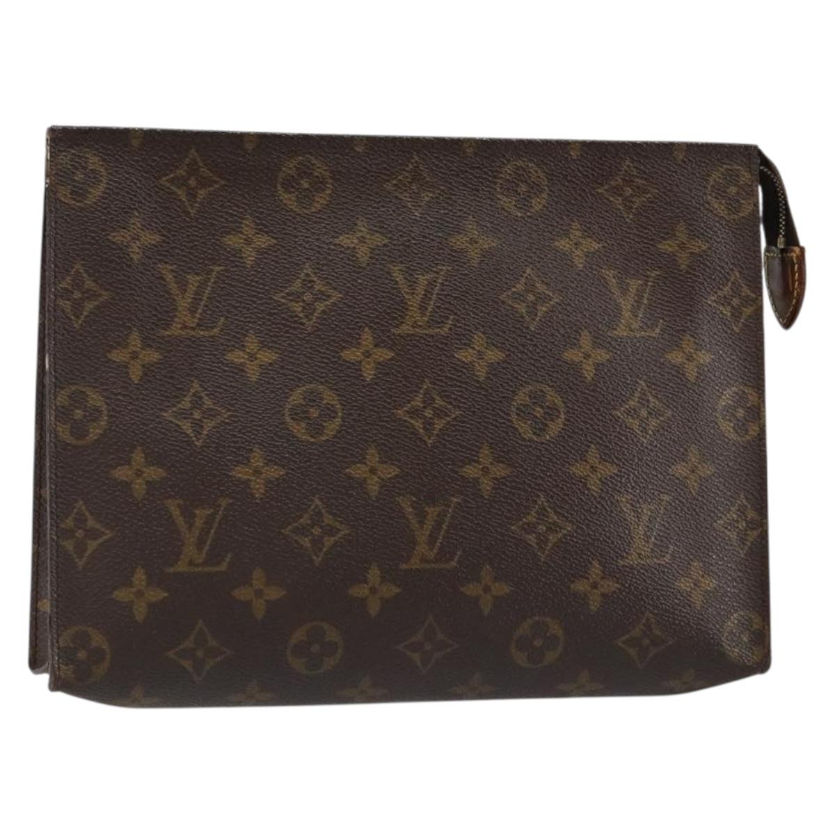 LOUIS VUITTON Monogram Poche Toilette 26 Pouch M47542 LV Auth 147029