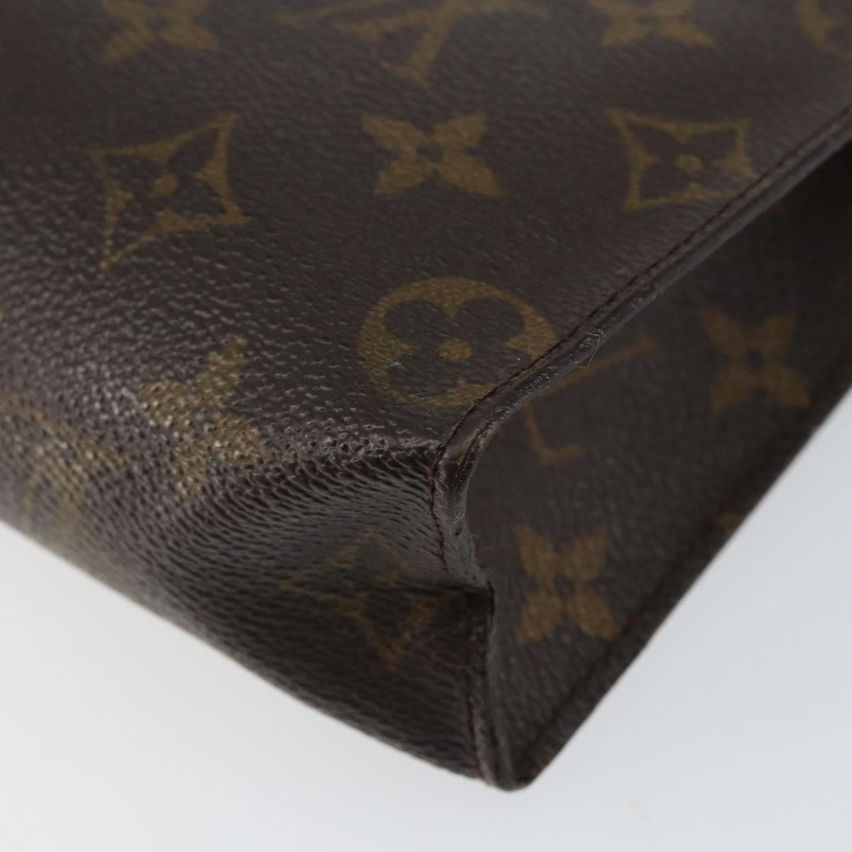 LOUIS VUITTON Monogram Poche Toilette 26 Pouch M47542 LV Auth 147029