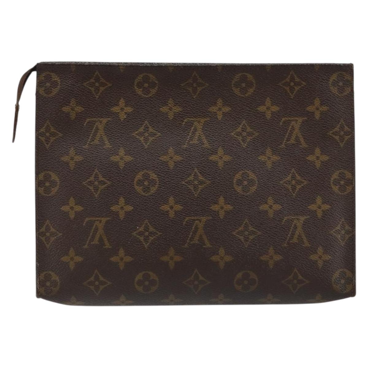 LOUIS VUITTON Monogram Poche Toilette 26 Pouch M47542 LV Auth 147029
