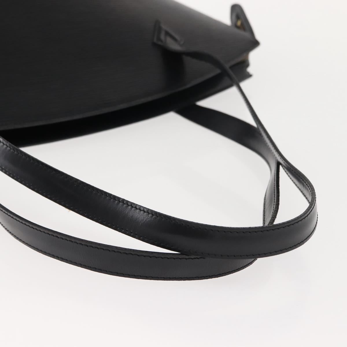 LOUIS VUITTON Epi Saint Jacques Shopping Shoulder Bag Black M52262 Auth 147032